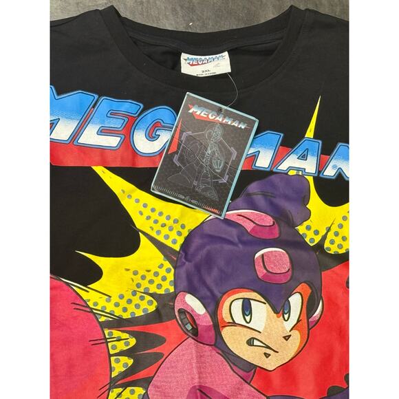 Vintage Mega Man Graphic T-Shirt – Capcom Official Licensed Tee - Picture 3 of 3
